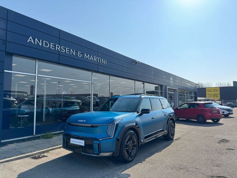 Ocean blue Ny 2025 Kia EV9 3 SUV | 619.900 kr. (God pris) - Billede 1/4