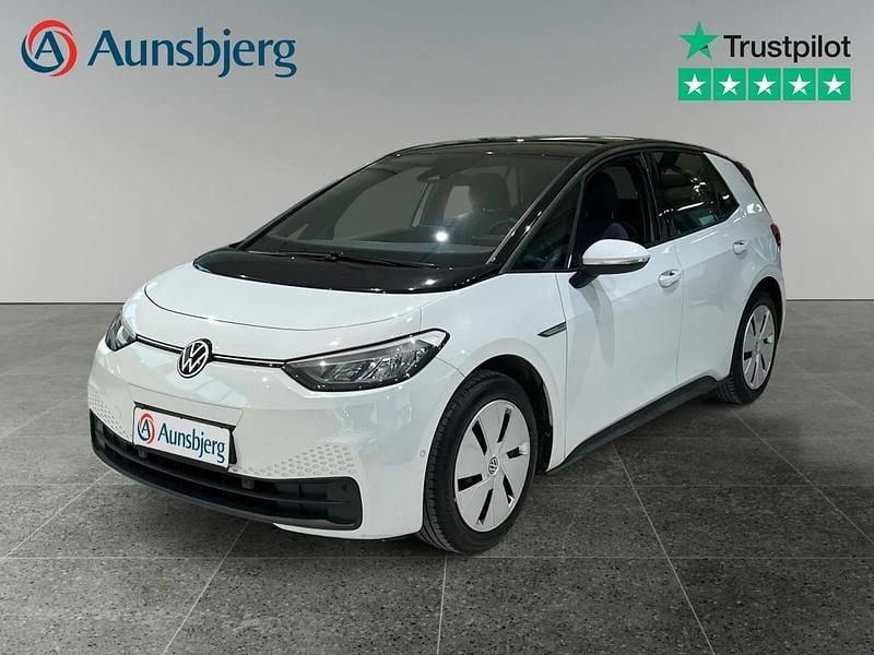 Hvid Brugt 2022 VW ID.3 Pro Hatchback | 154.500 kr. (God pris) - Billede 1/4