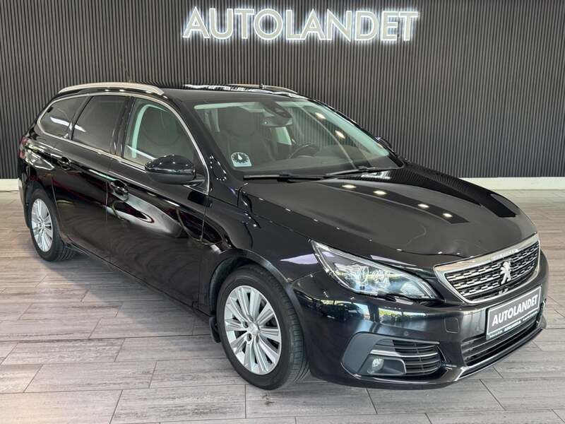 Sortmetal Brugt 2018 Peugeot 308 Allure Sky Stationcar | 94.800 kr. (God pris) - Billede 1/4