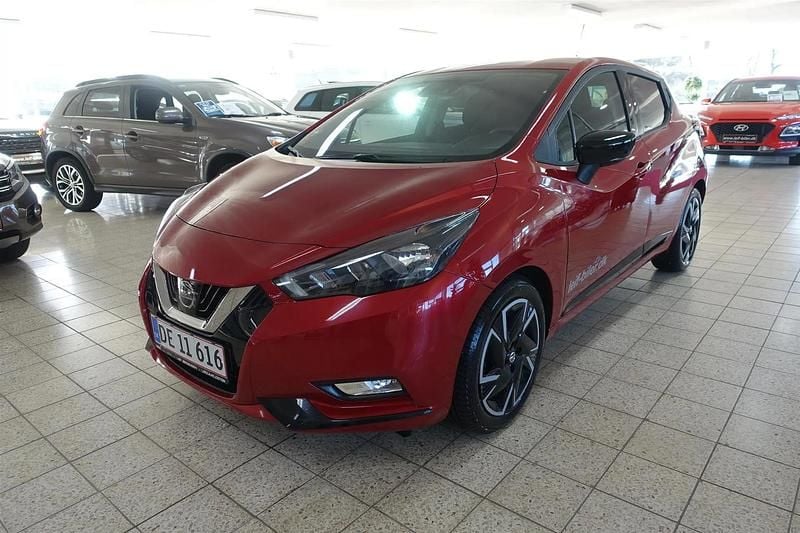 Rødmetal Brugt 2021 Nissan Micra Hatchback | 159.900 kr. - Billede 1/4