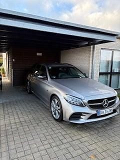Beigemetal Brugt 2021 Mercedes C300e Sedan | 319.900 kr. (Dyr) - Billede 1/4