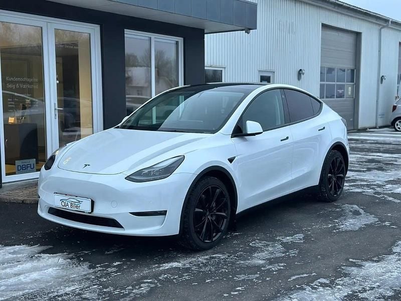 Perlemorshvid Brugt 2022 Tesla Model Y Long Range AWD SUV | 259.900 kr. (Fair pris) - Billede 1/4