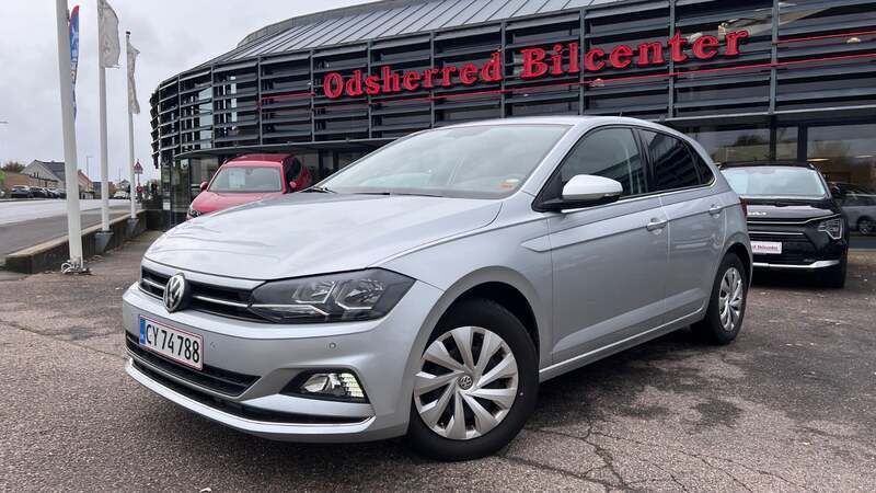 Sølvmetal Brugt 2019 VW Polo Highline Hatchback | 188.850 kr. (Fair pris) - Billede 1/4