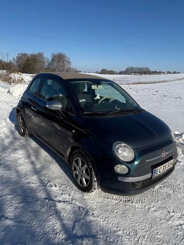 Brugt Fiat 500C Pop Star 69 HK (50 kW) 2014 Blå Cabriolet
