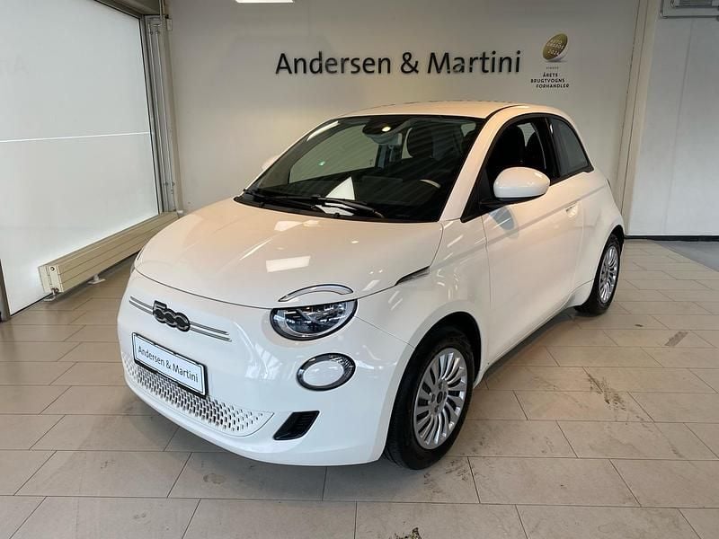 Icewhite Brugt 2023 Fiat 500e Icon Hatchback | 128.700 kr. (Fair pris) - Billede 1/4