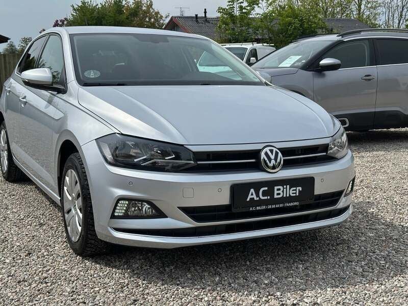 Sølvmetal Brugt 2019 VW Polo Highline Hatchback | 144.900 kr. (Fair pris) - Billede 1/4