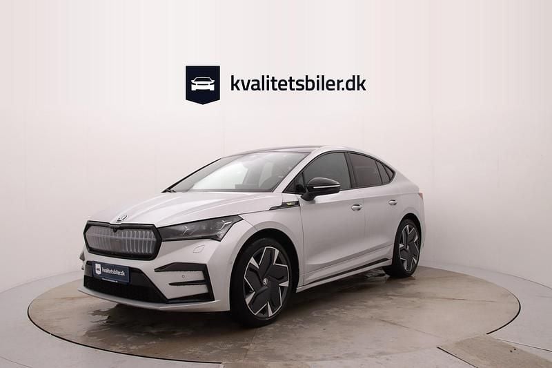 Sølvmetal Brugt 2023 Skoda Enyaq iV RS SUV | 309.900 kr. (Super pris) - Billede 1/4