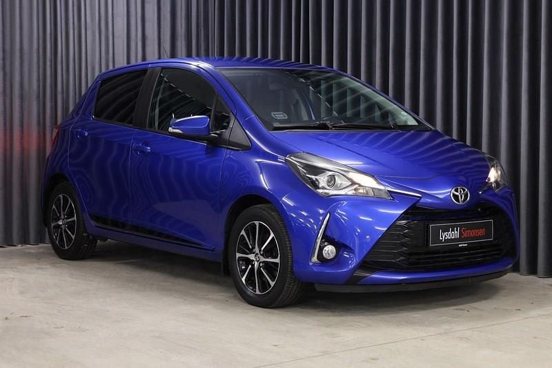 Blå Brugt 2019 Toyota Yaris Premium Hatchback | 94.900 kr. (Fair pris) - Billede 1/4