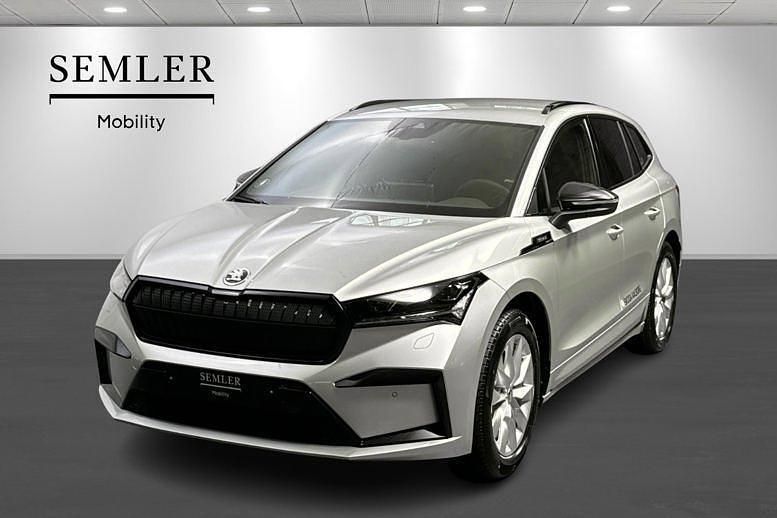 Sølvmetal Brugt 2025 Skoda Enyaq iV SportLine SUV | 379.900 kr. (Fair pris) - Billede 1/4