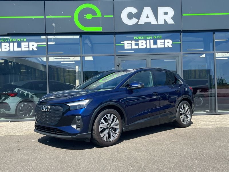 Blåmetal Brugt 2024 Audi Q4 e-tron Advanced Plus SUV | 359.900 kr. (Dyr) - Billede 1/4