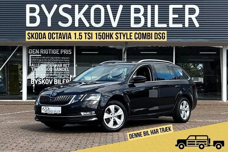 Sortmetal Brugt 2018 Skoda Octavia Style Stationcar | 128.995 kr. (Fair pris) - Billede 1/4