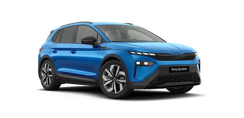 Blåmetal Brugt 2025 Skoda Elroq SportLine SUV | 369.900 kr. (Lidt for dyr) - Billede 1/3