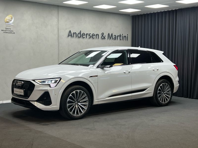 Hvid Brugt 2020 Audi e-tron S-Line SUV | 328.800 kr. - Billede 1/4