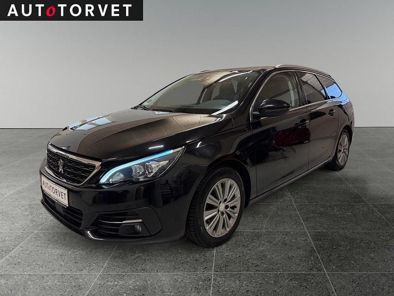 Sort Brugt 2019 Peugeot 308 Allure+ Stationcar | 67.700 kr. (Super pris) - Billede 1/4