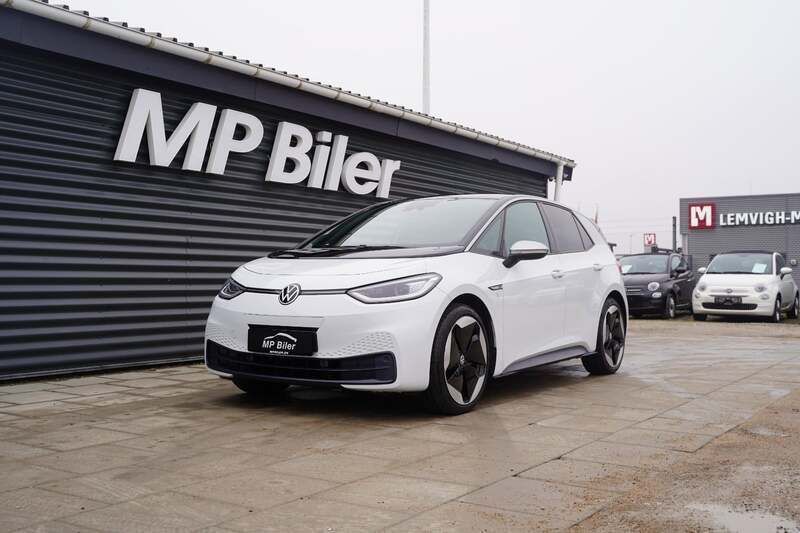 Hvid Brugt 2020 VW ID.3 Pro Performance Hatchback | 159.900 kr. (Fair pris) - Billede 1/4