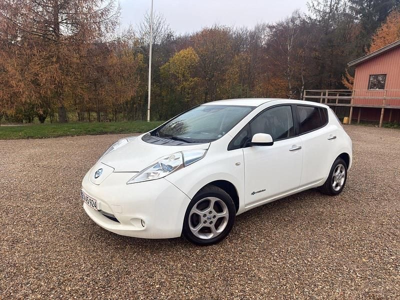 Hvid Brugt 2016 Nissan Leaf Acenta Hatchback | 54.900 kr. (God pris) - Billede 1/4