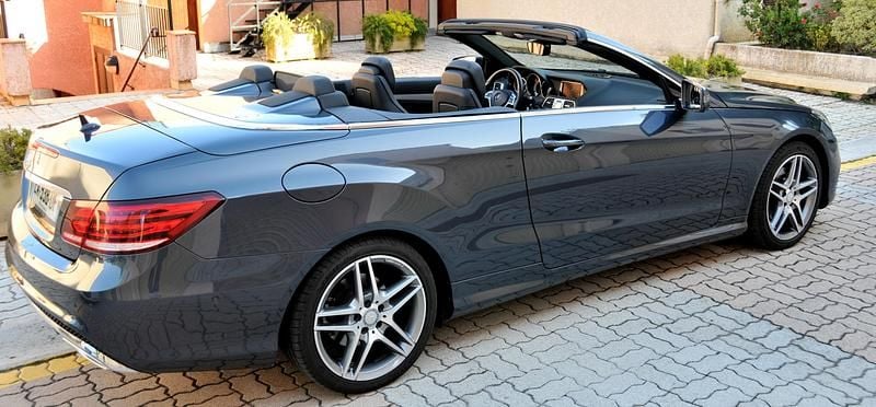 Brugt Mercedes E220 AMG line 170 HK (125 kW) 2016 Gråmetal mørk Cabriolet