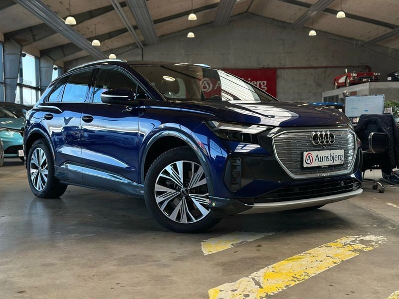 Mørkeblå metal Brugt 2023 Audi Q4 e-tron SUV | 239.500 kr. (God pris) - Billede 1/4
