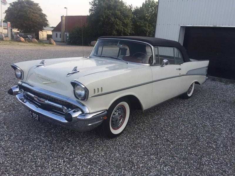 Brugt Chevrolet Bel Air 1957 Hvid Cabriolet