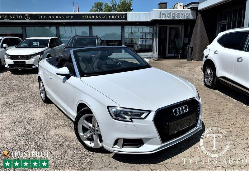Hvidmetal Brugt 2018 Audi A3 Cabriolet Sport Cabriolet | 324.800 kr. - Billede 1/4