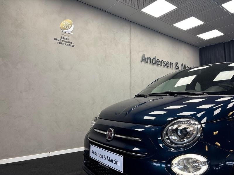 Brugt Fiat 500 Lounge 69 HK (50 kW) 2020 Blå Hatchback
