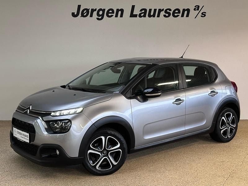 Grå artense Brugt 2021 Citroën C3 Feel Hatchback | 94.800 kr. (Lidt for dyr) - Billede 1/4