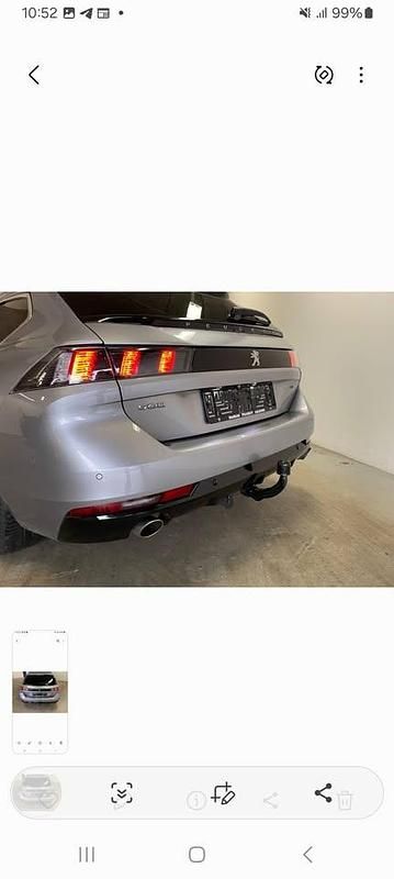 Brugt Peugeot 508 GT-line 225 HK (165 kW) 2020 Rød Sedan