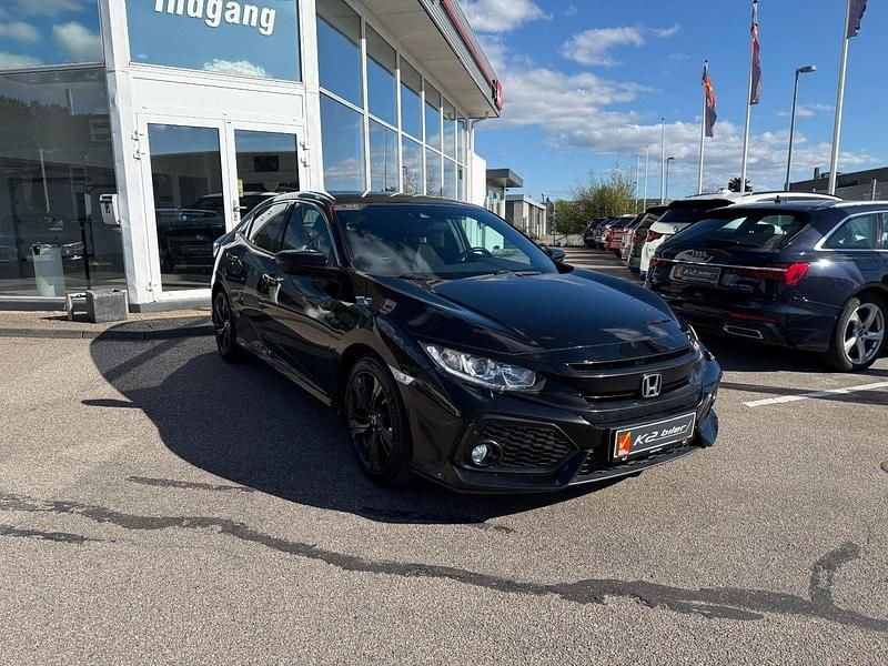 Sortmetal Brugt 2017 Honda Civic Elegance Hatchback | 139.800 kr. (Lidt for dyr) - Billede 1/4