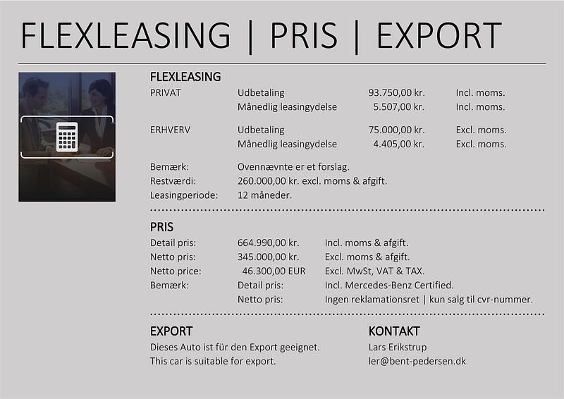 Hightech sølv metallak Brugt 2024 Mercedes E300 Avantgarde Stationcar | 345.000 kr. - Billede 1/4