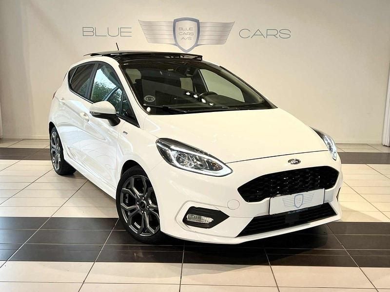 Hvid Brugt 2018 Ford Fiesta ST-Line Hatchback | 99.900 kr. (Fair pris) - Billede 1/4