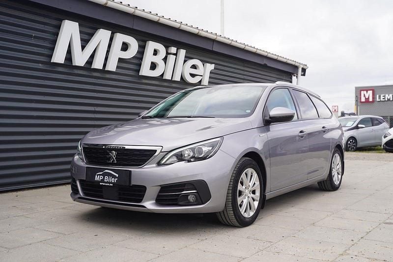 Sølvmetal Brugt 2019 Peugeot 308 Style Stationcar | 119.900 kr. (Fair pris) - Billede 1/4