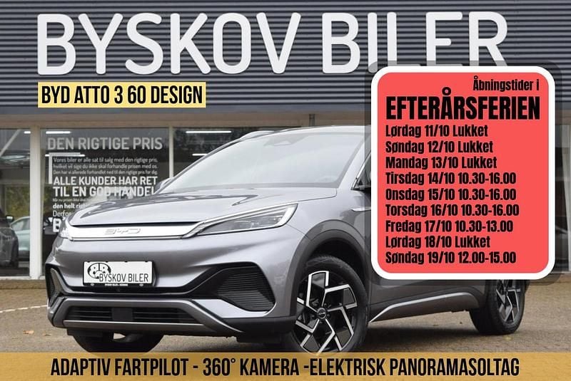 Gråmetal Brugt 2023 BYD Atto 3 Design SUV | 199.995 kr. (Fair pris) - Billede 1/4