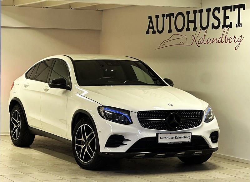 Brugt Mercedes GLC350 AMG line 258 HK (189 kW) 2017 Hvid Coupe
