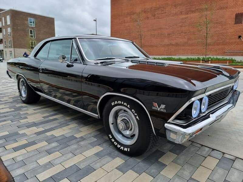 Brugt Chevrolet Chevelle 396 HK (291 kW) 1966 Sort