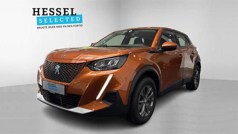Orange metallak Brugt 2021 Peugeot e-2008 Active SUV | 129.900 kr. (Fair pris) - Billede 1/4