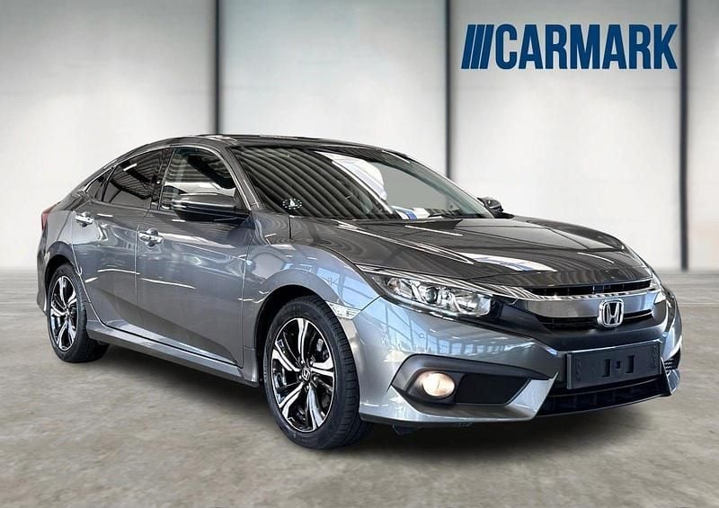 Grå Brugt 2018 Honda Civic Elegance Sedan | 129.900 kr. (Fair pris) - Billede 1/4