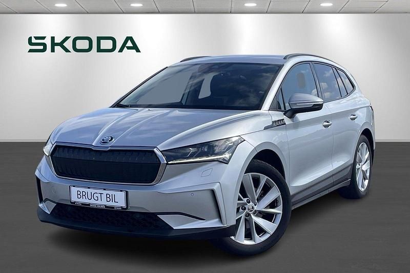 Sølvmetal Brugt 2021 Skoda Enyaq iV Lodge SUV | 209.900 kr. (Fair pris) - Billede 1/4