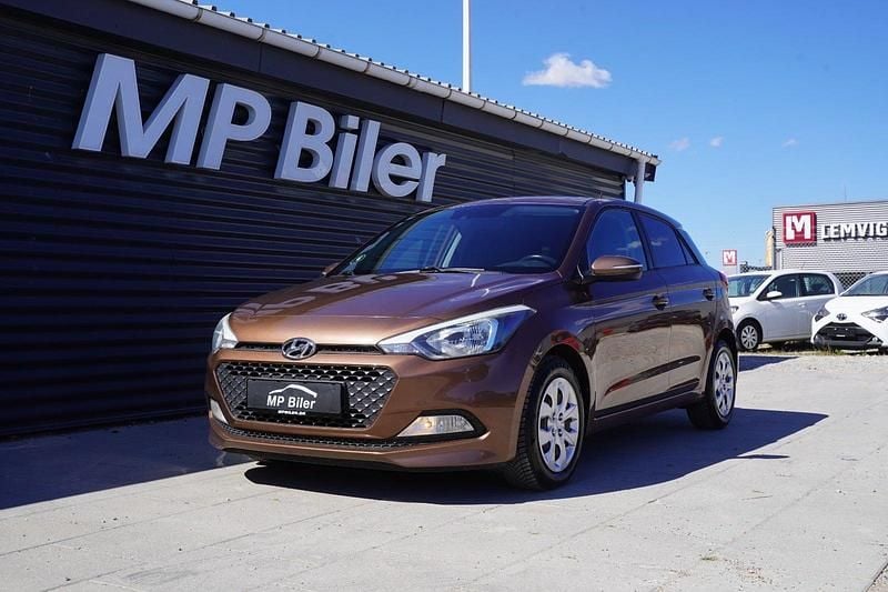 Brunmetal Brugt 2016 Hyundai i20 Comfort Hatchback | 49.500 kr. (God pris) - Billede 1/4