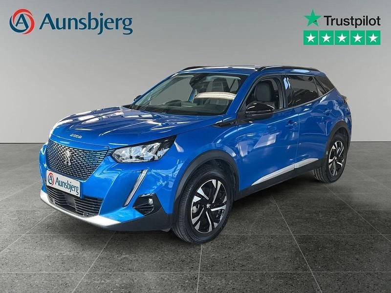 Blå metal Brugt 2022 Peugeot e-2008 Allure SUV | 134.500 kr. (Fair pris) - Billede 1/4