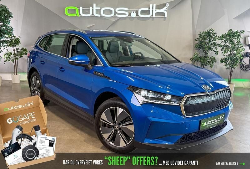 Blåmetal Brugt 2023 Skoda Enyaq iV Loft SUV | 259.000 kr. (Fair pris) - Billede 1/3