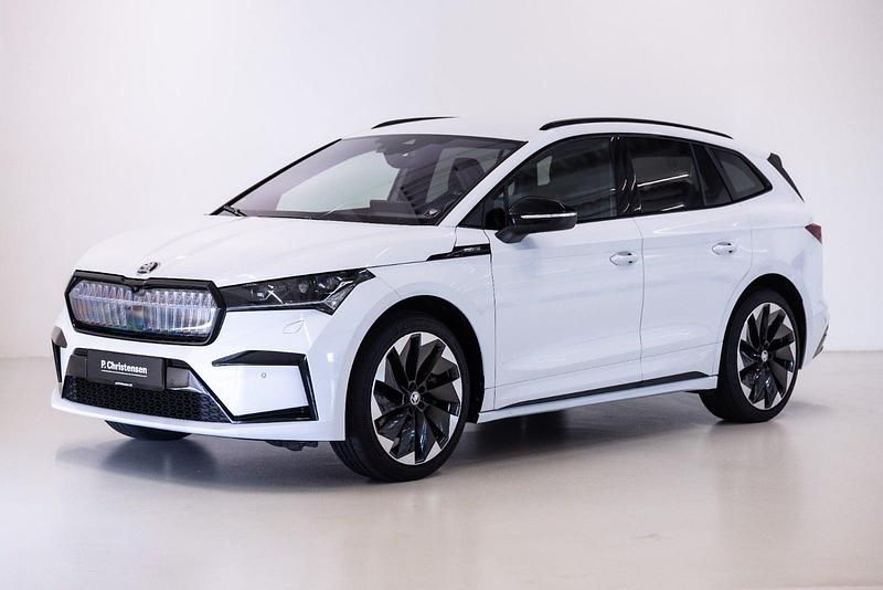 Farve: hvidmetal Brugt 2022 Skoda Enyaq iV SportLine SUV | 309.900 kr. (God pris) - Billede 1/4