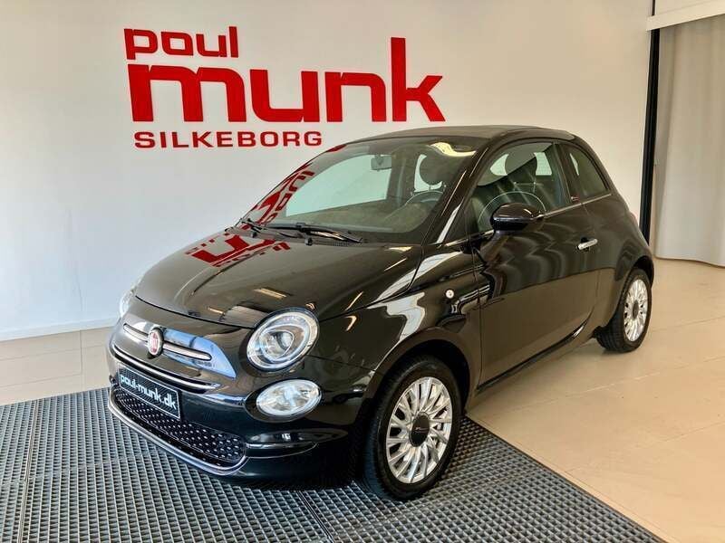 Sortmetal Brugt 2019 Fiat 500C Lounge Cabriolet | 109.990 kr. (Fair pris) - Billede 1/4