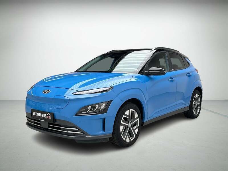 Lysblå Brugt 2021 Hyundai Kona Trend SUV | 139.900 kr. - Billede 1/4