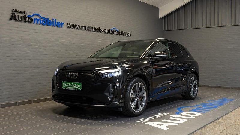 Sort Brugt 2022 Audi Q4 e-tron S-Line SUV | 284.900 kr. (Fair pris) - Billede 1/4