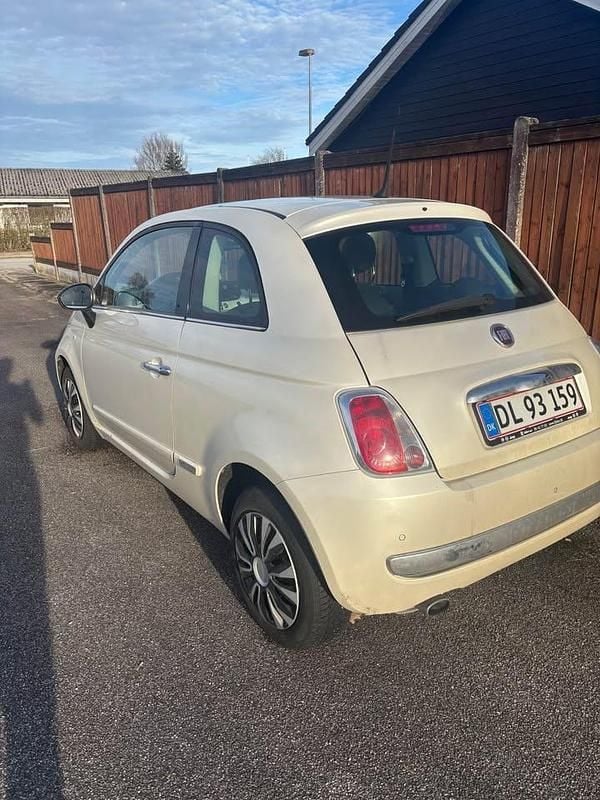 Brugt Fiat 500 69 HK (50 kW) 2014 Hvid Hatchback