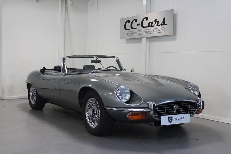 Sølv Brugt 1972 Jaguar E-Type S Cabriolet | 699.900 kr. - Billede 1/4