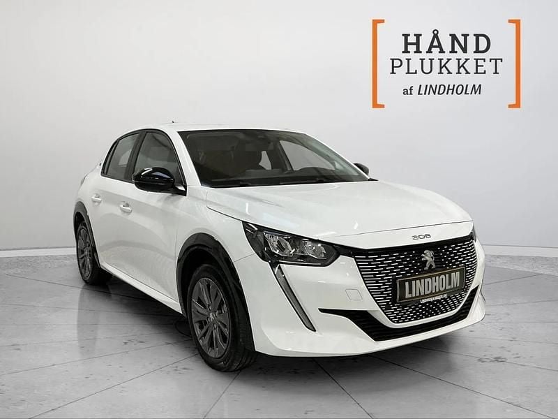 Hvid Brugt 2023 Peugeot e-208 Active Hatchback | 134.900 kr. (Fair pris) - Billede 1/3