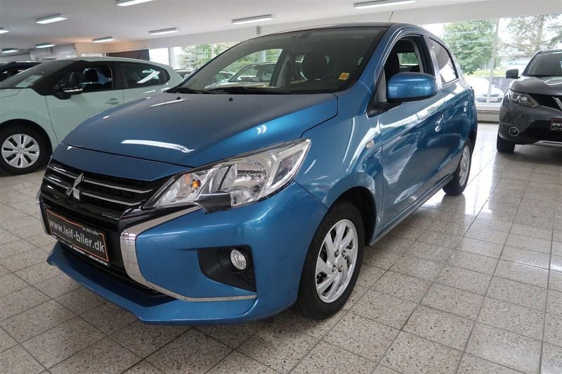 Blåmetal Brugt 2023 Mitsubishi Space Star Hatchback | 139.900 kr. (Dyr) - Billede 1/4