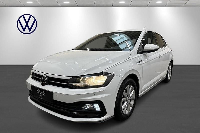 Hvid Brugt 2021 VW Polo R-line Hatchback | 229.900 kr. (Lidt for dyr) - Billede 1/4