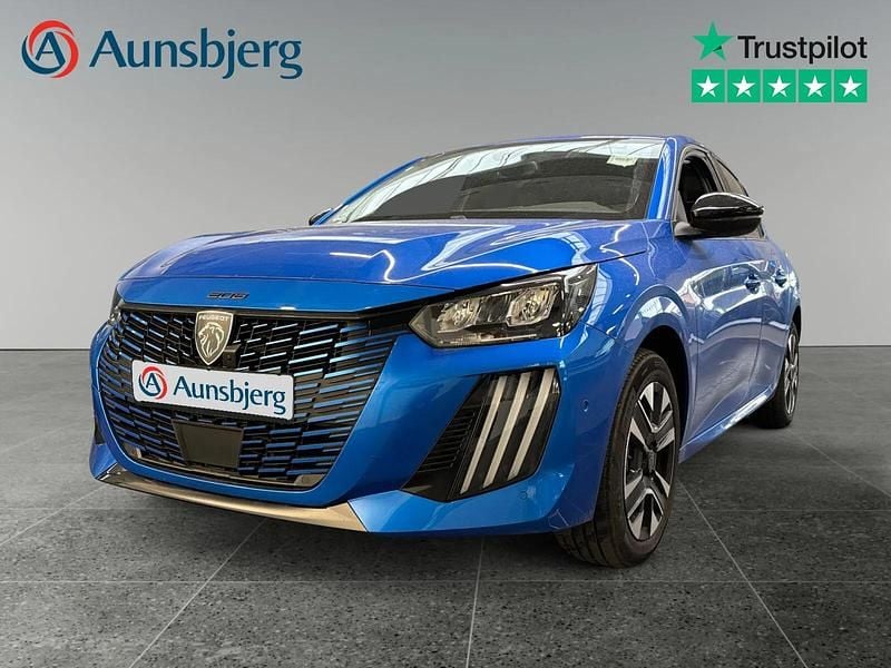 Blå metal Brugt 2024 Peugeot e-208 Allure Hatchback | 184.500 kr. (Fair pris) - Billede 1/4